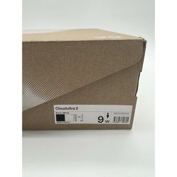 On Women’s Cloudultra 2 Trail Running Shoes Black White NWB Size 9 - Picture 10 of 10